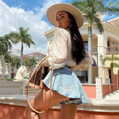 Collumbiana Alexis Denim Shorts