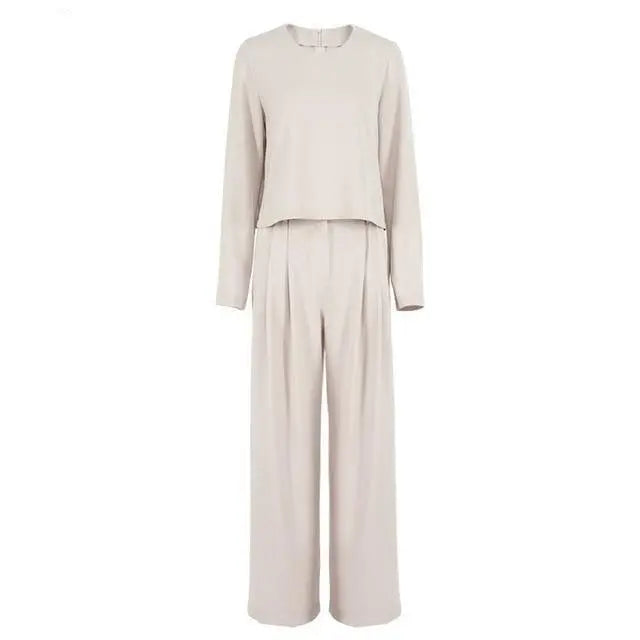 Collumbiana Beige Set / S Salistina Two Piece Set