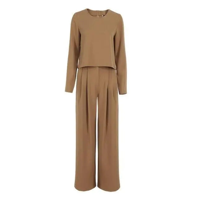 Collumbiana Brown Set / S Salistina Two Piece Set