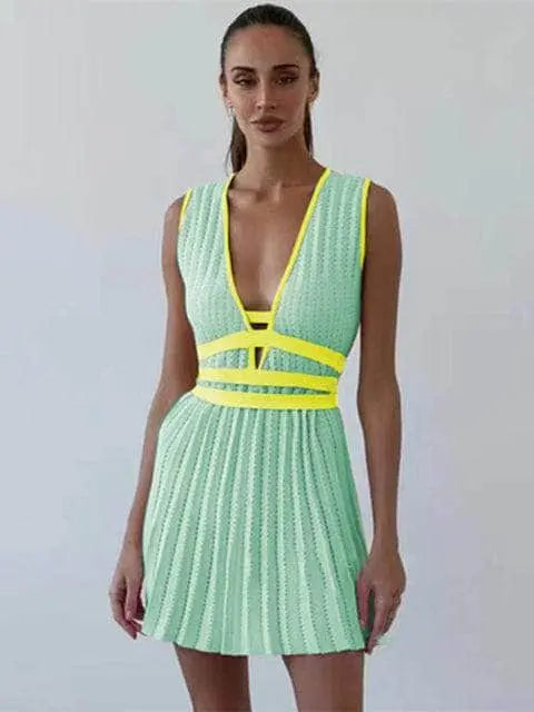 Collumbiana Fluorescent Green / S Nelli Dress