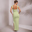 Fashion Deep V-neck Slim Fit Backless Split Dress