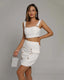 Ladies Casual Vest White Sling Dress Suit Collumbiana