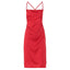 Women's Satin Slim Strap Backless Dress Collumbiana