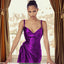 Satin Side Slit Sexy Suspenders Elegant Slim Midi Dress