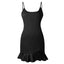 Summer sexy sling wrapped chest backless square collar pleated female dress Collumbiana