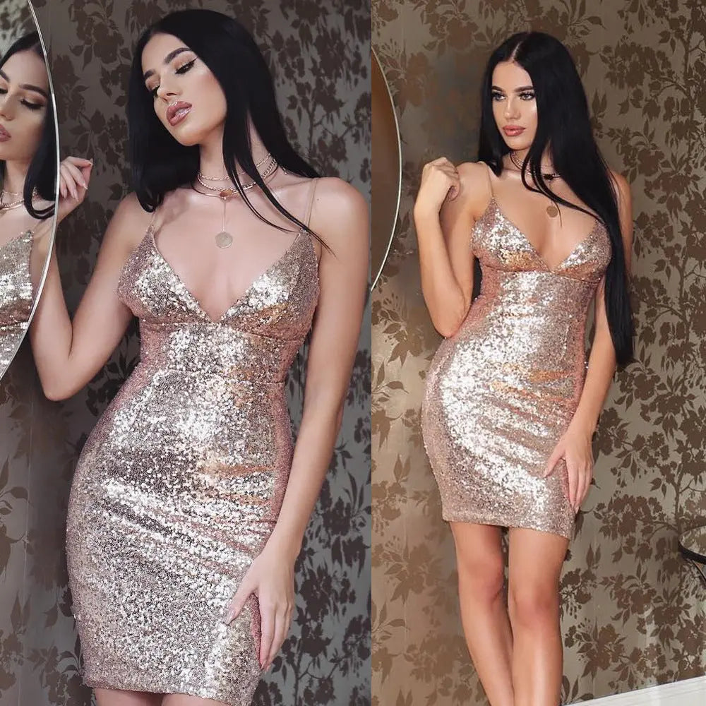 Strap sequin dress Collumbiana