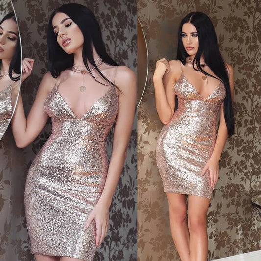 Strap sequin dress Collumbiana