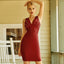 New Diamond Short Skirt High Waist Strap Solid Wine Red Dress Party Sexy Evening Dress