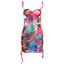 Women's Fashion Suspenders Hollow Backless Printed Dress