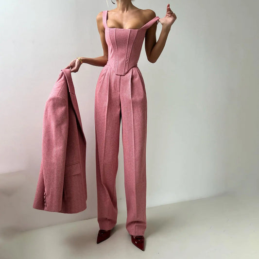 Fishbone Crisp Suit Women's Clothing Collumbiana