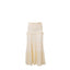 American And French Style Pure Desire V-neck Top Pleated Wooden Ear Skirt Suit