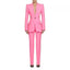 Fashion Hollowed-out Design Sense Slimming Small Suit Leg-showing Suit Pants Collumbiana