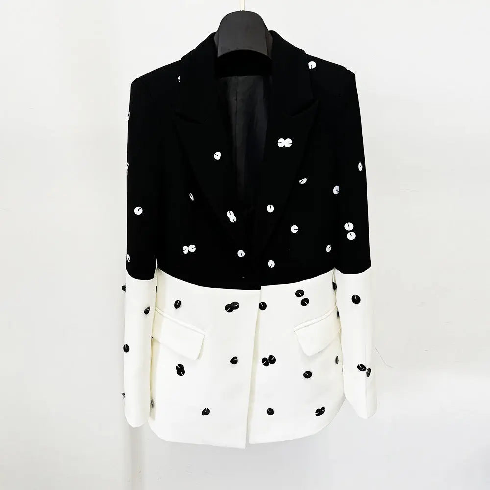 Fashionable Sequins Suit Jacket Suits Collumbiana