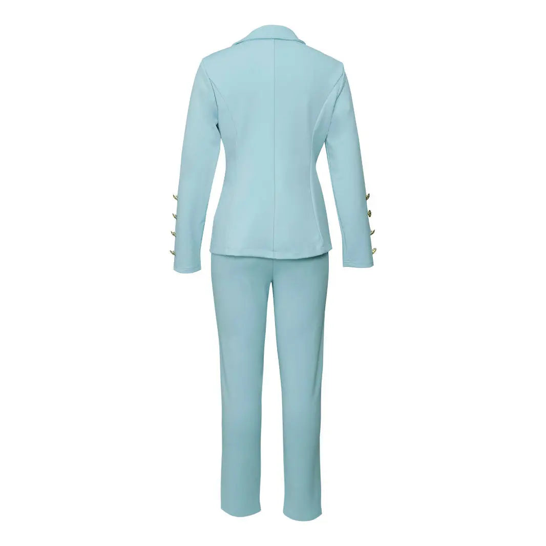 Formal Suit Work Clothes Casual Double Row Buttons Fashionable Suit Collumbiana