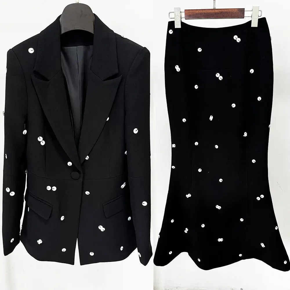 Fashionable Sequins Suit Jacket Suits Collumbiana