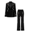 Women's Fashion Personality Velvet Beads Suit