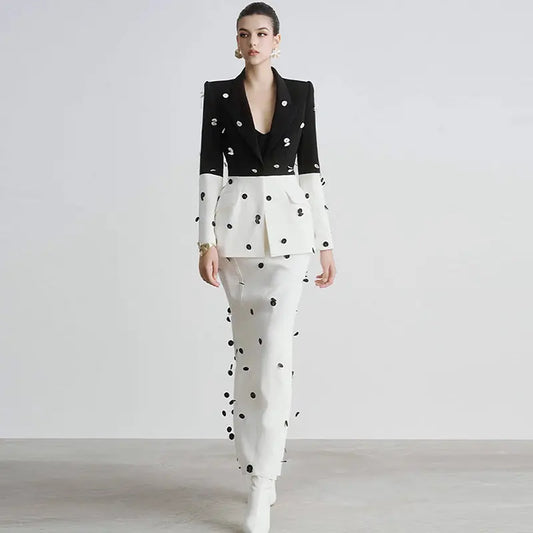 Fashionable Sequins Suit Jacket Suits Collumbiana