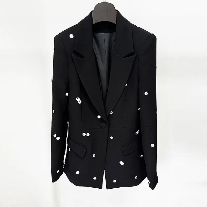 Fashionable Sequins Suit Jacket Suits Collumbiana