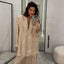 Casual Women's Clothing Sequin Blazer Trousers Suit Collumbiana