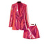 Rose Pink Fashion Personalized Suit Coat Shorts Two-piece Set Collumbiana