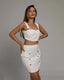 Ladies Casual Vest White Sling Dress Suit Collumbiana