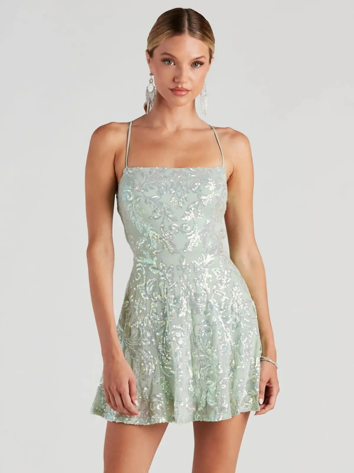 Sequin Nightclub Party Dress Collumbiana