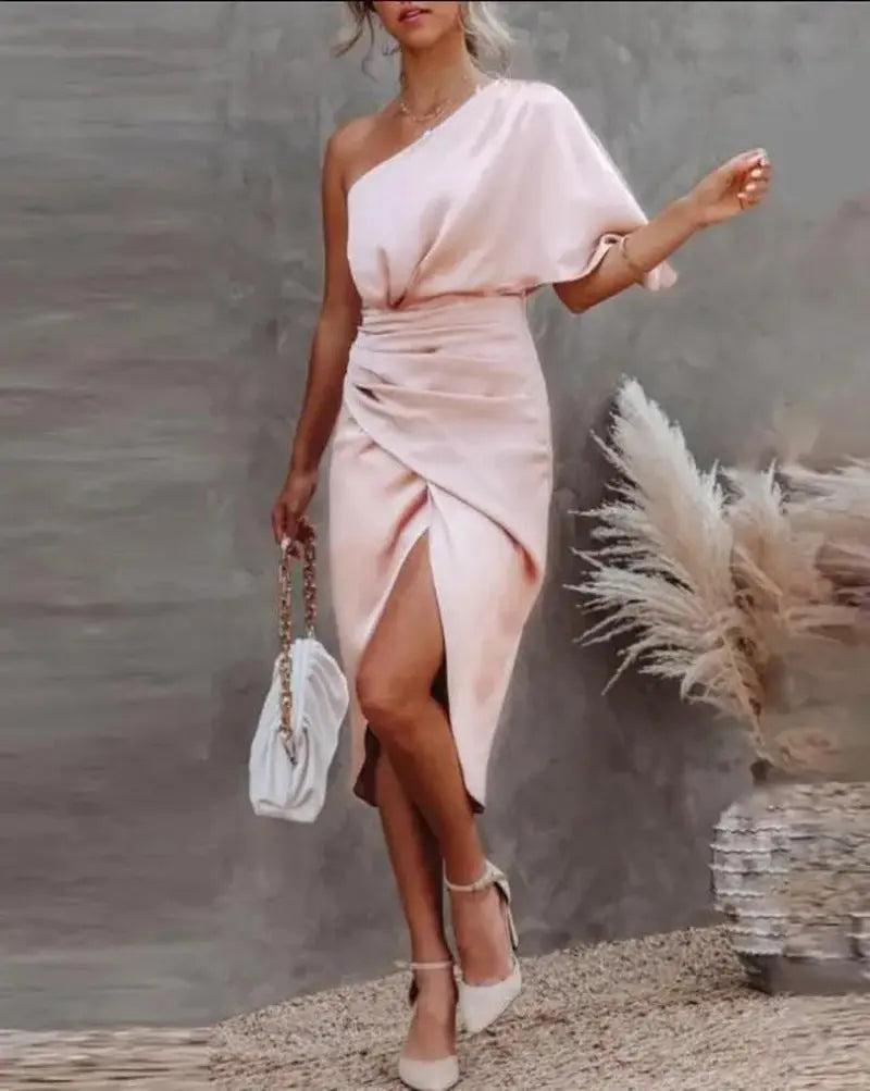 Women's Fashion Irregular Dress Evening Dress Collumbiana