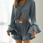 Women's Dressing Gown Short Two-piece Suit Fashion Collumbiana