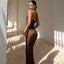 New Solid Color Sexy Backless Dress Women