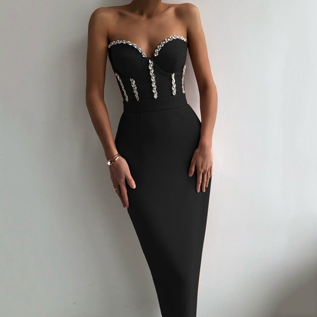 Collumbiana black / L Lilah Dress