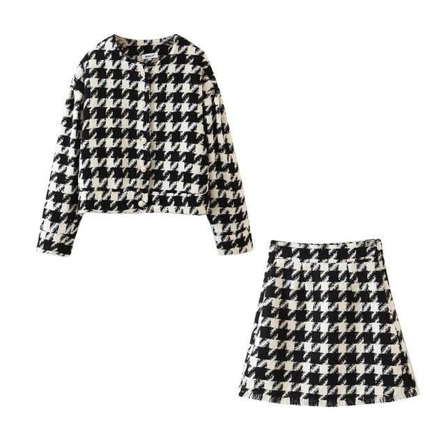 Collumbiana black plaid / L Mia Two Piece Set