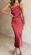 Collumbiana Dresses Red / L Regal Charm Midi Dress