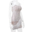 Collumbiana Dresses White / L Lace Allure: Strapless Party Dress with Back Lace-Up