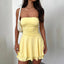 Collumbiana Dresses Yellow / L Y2K Glam Tube Dress