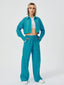 Women Two Piece Outfits For Women Long Sleeve Button Down Wide Leg Loungewear Pajama Set