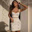 Ladies Casual Vest White Sling Dress Suit Collumbiana