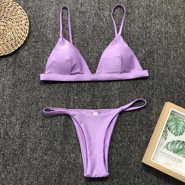 Collumbiana Fluorescent purple / L Milla Bikini