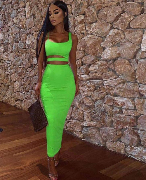 Collumbiana green / S Laura Two Piece Set