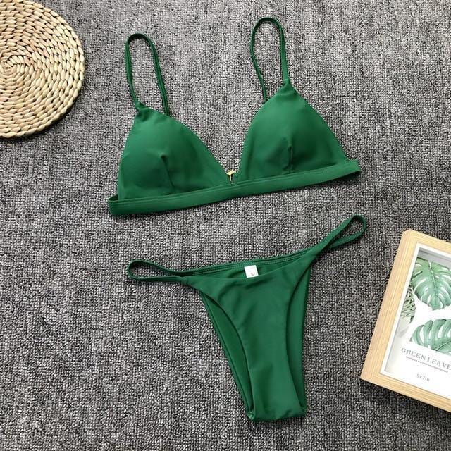 Collumbiana ink green / S Milla Bikini