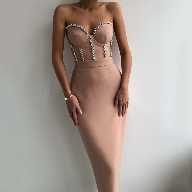 Collumbiana Khaki / L Lilah Dress