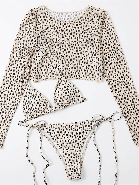 Collumbiana Leopard / S Leopard Three Pieces Bikini