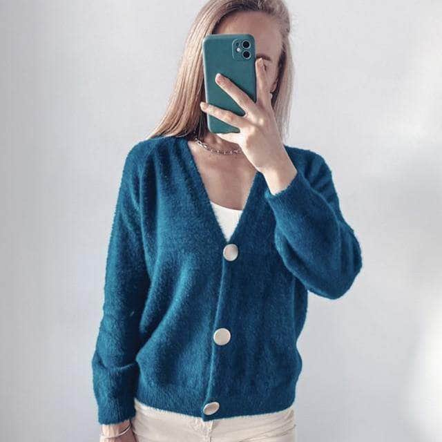 Collumbiana one size / dark blue Adelaide Sweater