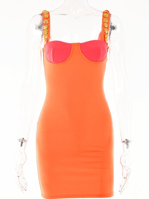 Collumbiana Orange / L Trissa Dress