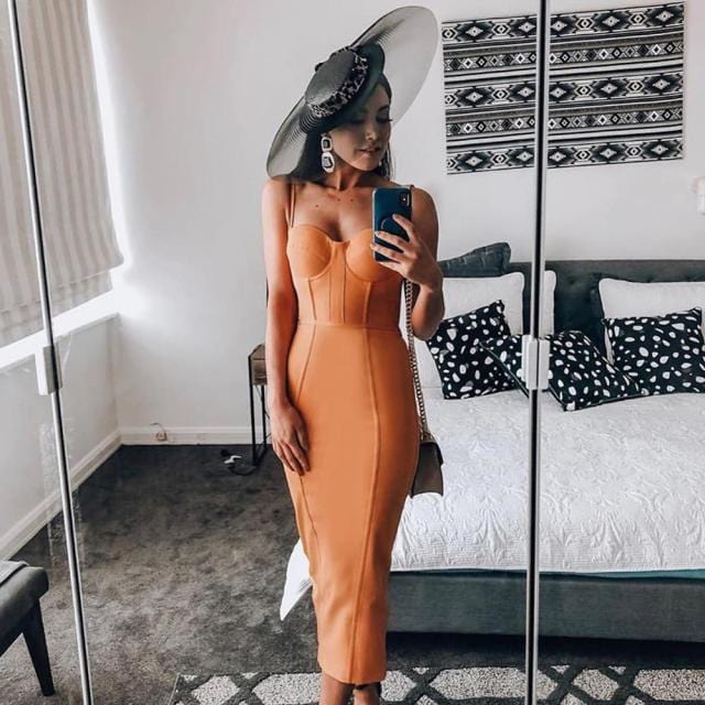 Collumbiana Orange / XL Tabitha Dress