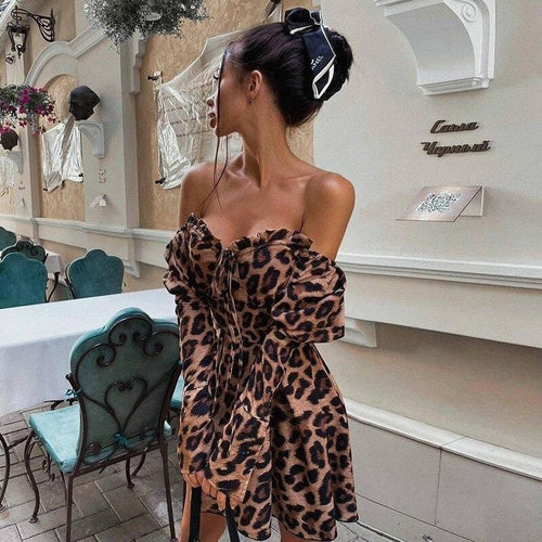 Collumbiana Patricia Leopard Dress