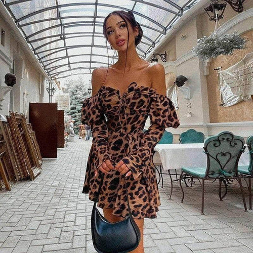 Collumbiana Patricia Leopard Dress