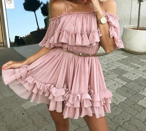 Collumbiana Pink / S Melanie Dress