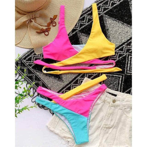 Collumbiana Pink Yellow / S Lana Swimsuit