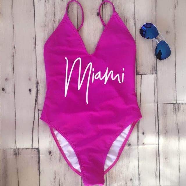 Collumbiana Purple / XL Miami Swimsuit