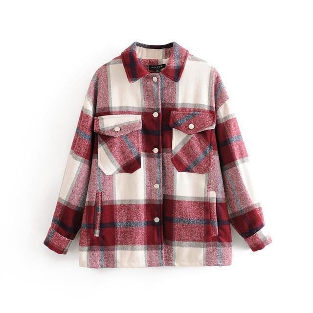 Collumbiana Red beige / L Bridget Overshirt